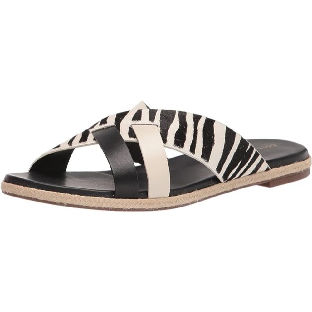 Cole Haan Grand 360 Florens Calf Hair Slide Sandals Size 8.5